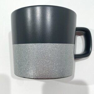 Starbucks black and silver glitter 2018 Holiday mug 12 oz. EUC.